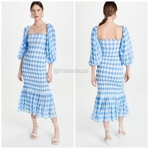 Sundress Pepita Gingham Smocked Dress
